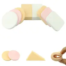 10 шт. макияж основа губка яркий Гламурный макияж косметический пышный порошок Гладкая Красота косметический спонж для нанесения макияжа