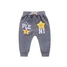 Спортивные штаны для мальчиков в Корейском стиле детские штаны весенне-осенние штаны для маленьких девочек повседневные штаны для малышей Верхняя одежда W