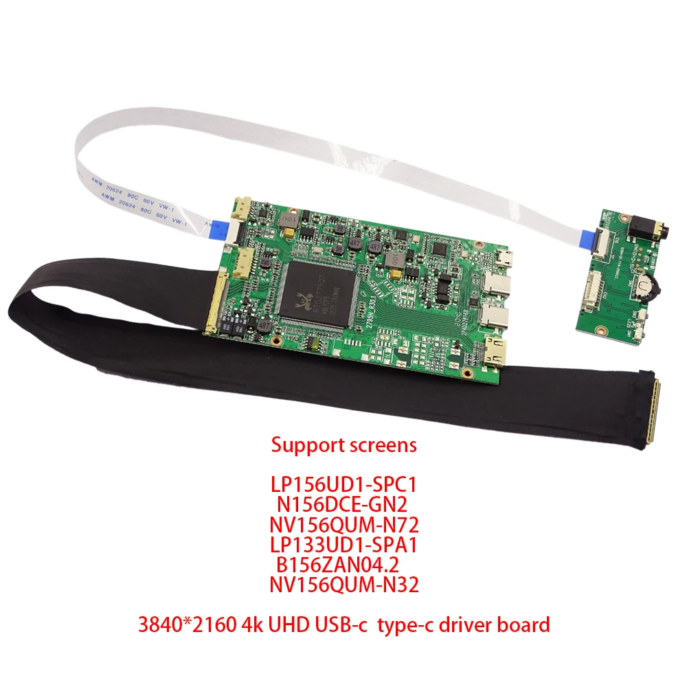 Ki for NV140XTM-N52 4K 60HZ Type-c Mini HDMI-compati bdriver controller board DIY portable monitor fit LAPTOP SCREEN | Электроника