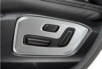 

For Mazda CX-5 2017 2PCS Brand New Matte Silver ABS Chrome Seat Adjustment Knob Button Switch Cover Trim Car Styling Accessories
