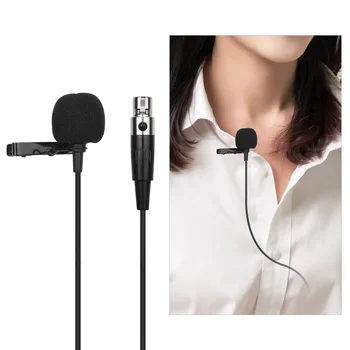 

ACEMIC XM1 Clip-on Condenser Omnidirectional Mic Lavalier mini Microphone 3-pin XLR Plug with XLR Adapter for Video Camera
