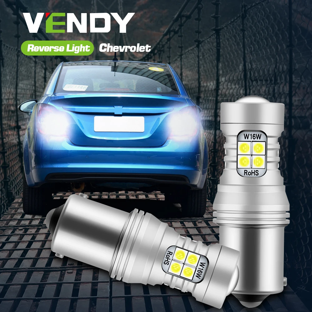 Лампа светодиодная заднего хода Canbus P21W BA15S 1156 для Chevrolet Aveo 2004-2015 Corvette 1997-2004 Lacetti