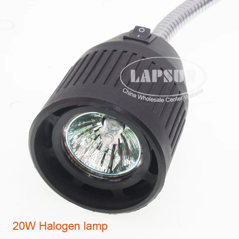 20W 220V AC Регулируемый галогенный свет осветитель лампа на гибкой ножке для стерео зум/цифровой промышленный микроскоп
