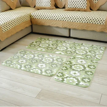

3 Pcs/set Flowers Carpets For Living Room Floor Mat For Kitchen Large Rug For Bedroom Fluffy Carpet For Home Decor Tapete Grande