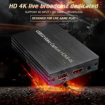 

4K HDMI Video Capture Card 1080P Game Capture Card Full HD Device USB Game Recorder for Live Streaming Vhs Video Cassette Player