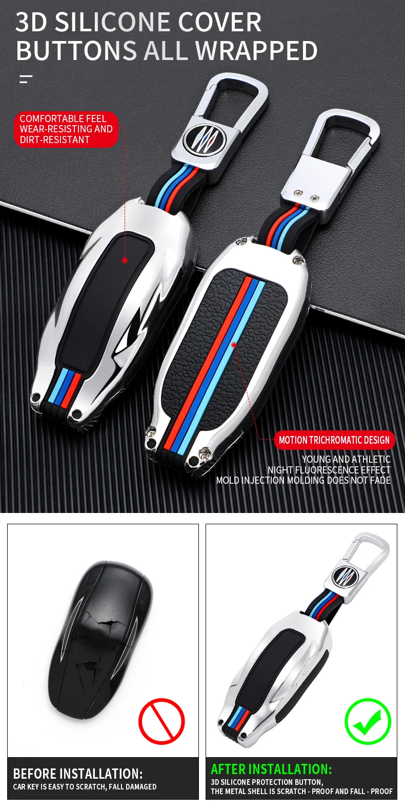 Chiave a distanza per auto in lega di zinco proteggi Cover Shell portachiavi portachiavi per Tesla Model S Model 3 Model X Key protector fit Accessories 7 Chiave a distanza per auto in lega di zinco proteggi Cover Shell portachiavi portachiavi per Tesla Model S Model 3 Model X Key protector fit Accessories - H27daf8e4bb6e47d987b77e2fe1959ee0i