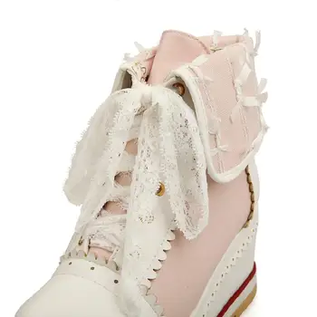 Sweet Lolita Anime College Bowknot Shoes 3