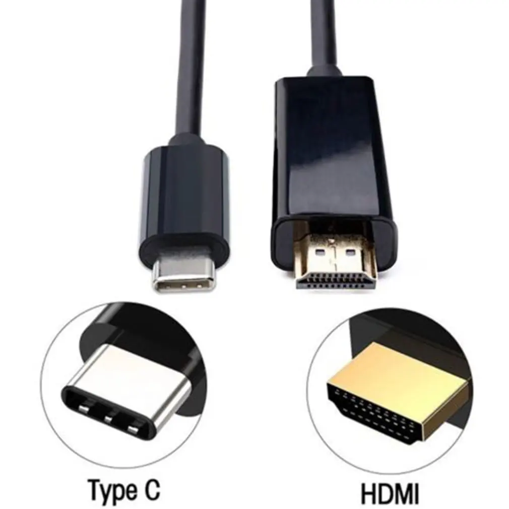 Thunderbolt 3 Compatible For Tablet Type C USB-C to HDMI Cable 6FT USB 3.1