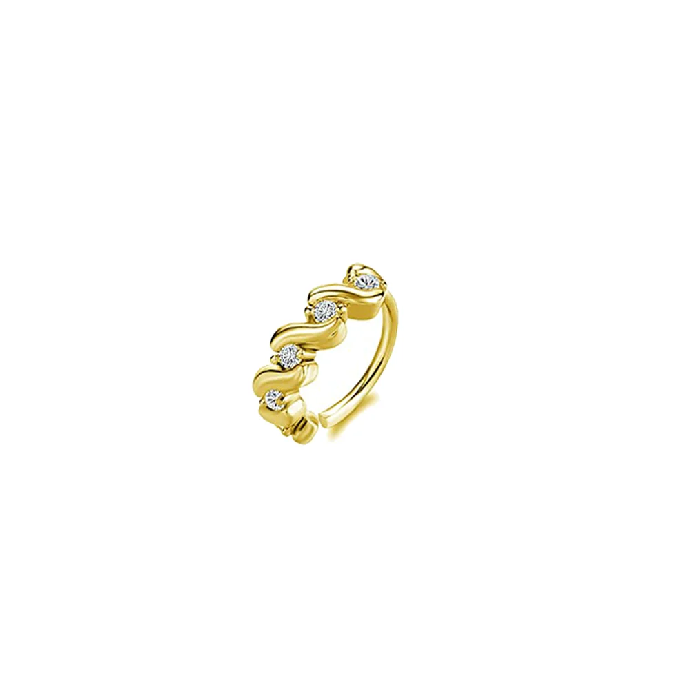 Nose Piercing Hoop Ring Hinged Segment Zircon Septum Piercing Opal Ear Cartilage Tragus Helix Lip Nariz Pircing Cuff Goth Hoop