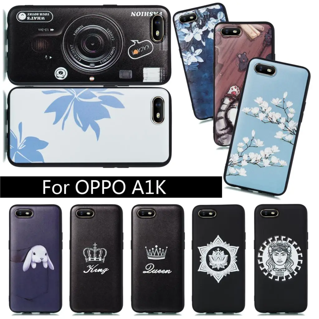 Мягкий силиконовый чехол из ТПУ для Oppo A1K сумки мобильных телефонов корпуса A1 K