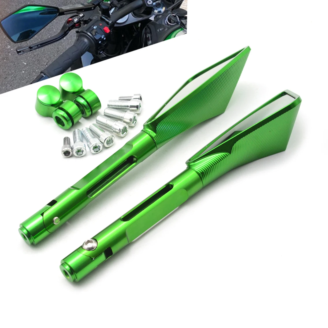 Мотоциклетное зеркало заднего вида, мотоциклетное зеркало заднего вида для Kawasaki Z250 Z750 Z800 Z1000 ZR800 ZRX1200