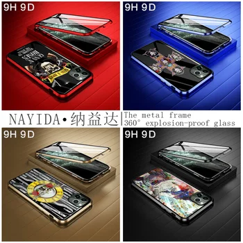 

9D Protective Glass Phone Cases Cover for iPhone 11 Pro X XS Max XR Tempered Glass 6 6S 7 8 Plus poster guns n roses case