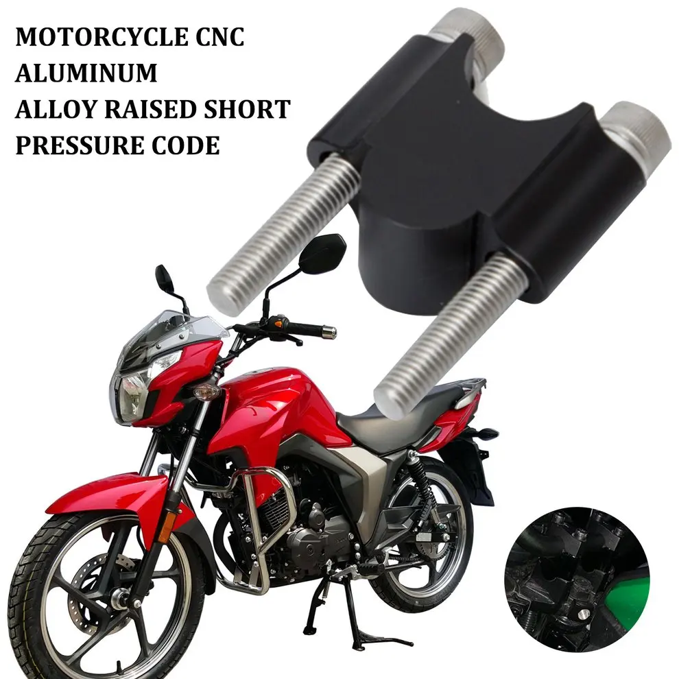 Modified Motorcycle Accessories Cnc Aluminum Alloy Raised Short Pressure Code 22Mm Universal Strong And Waterproof