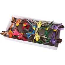 12 шт Имитационные птицы искусственные перья пена голуби Свадьба День святого Валентина