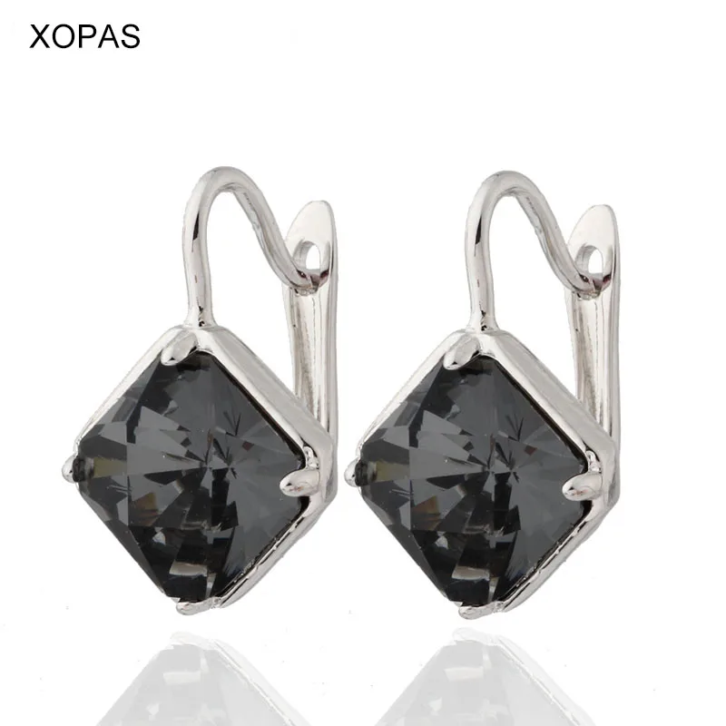 XOPAS, модное ювелирное изделие,, серьги-капли, свадебные, 14 цветов, элегантные, 585, розовое золото, вечерние серьги для женщин, подарок - Окраска металла: Color 13