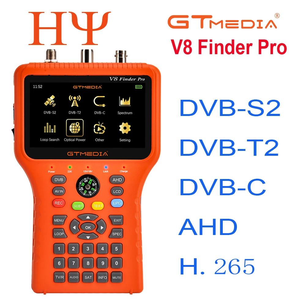 Localizador de Sinal Gtmedia Metro Satélite Dvb-s2x - s2 s H.265 vs St-5150 Finder Pro Ws6933 Ws6980 v8 Finder2 - Image 2
