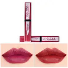 

6 Colors Velvet Matte Lip Glaze Fashion Round Tube No-Stick Lip Glaze Matte Lip Gloss Lasting Color Lip Glaze For Women Cosmetic