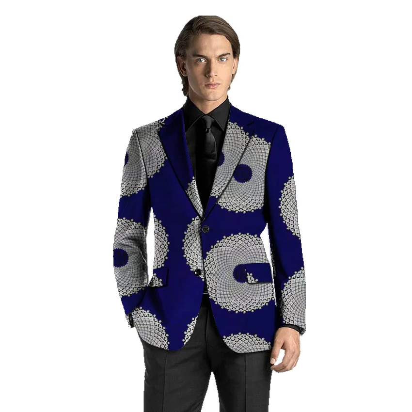 African men blazers party coat Ankara print suit jacket custom made wedding male formal outfit men's wear