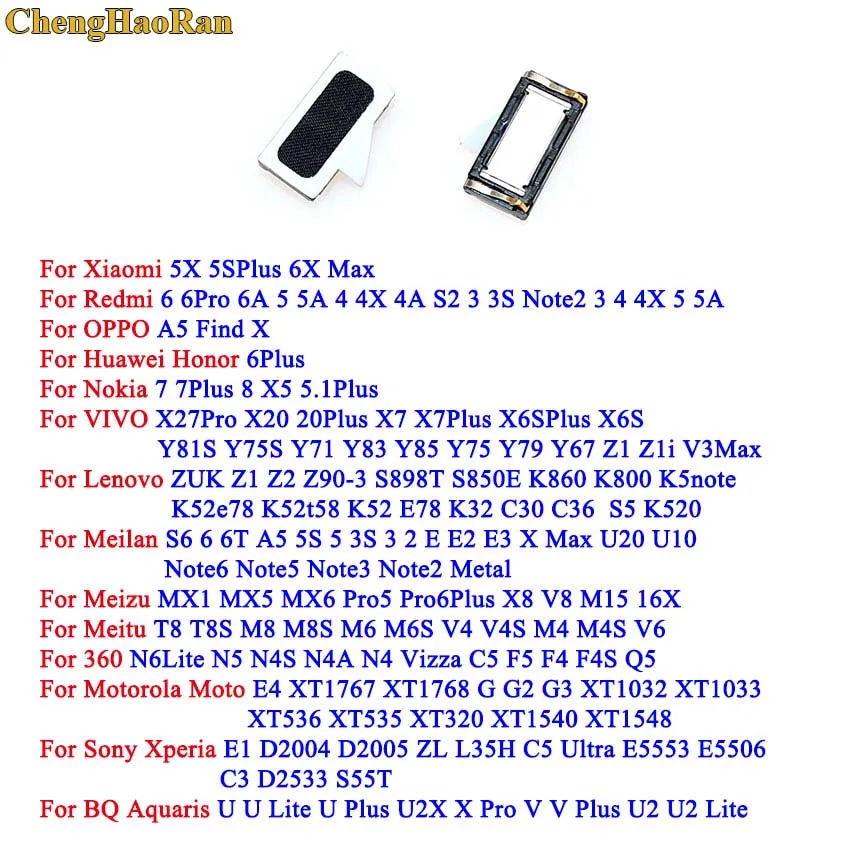 Baru Earpiece Speaker Telinga untuk Xiaomi Redmi/HUAWEI/OPPO/VIVO/OnePlus/SMARTISAN/Lenovo/ nokia/Meizu/Meitu/360/Moto Ponsel Bagian