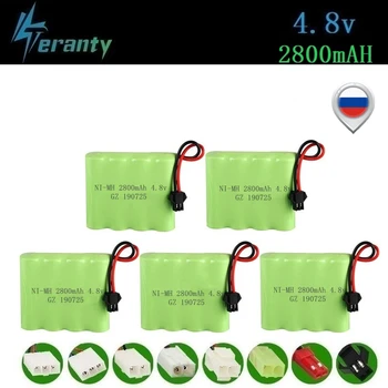 

( M Model ) 4.8v 2800mah NiMH Battery For Rc toys Cars Tanks Robots Boats Guns 4.8v Rechargeable Battery AA Battery Pack 5Pcs