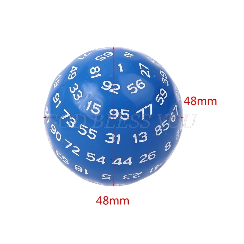 100 Sided Polyhedral Acrylic Dice for Table Board Role Playing Game Bar Pub Club Party