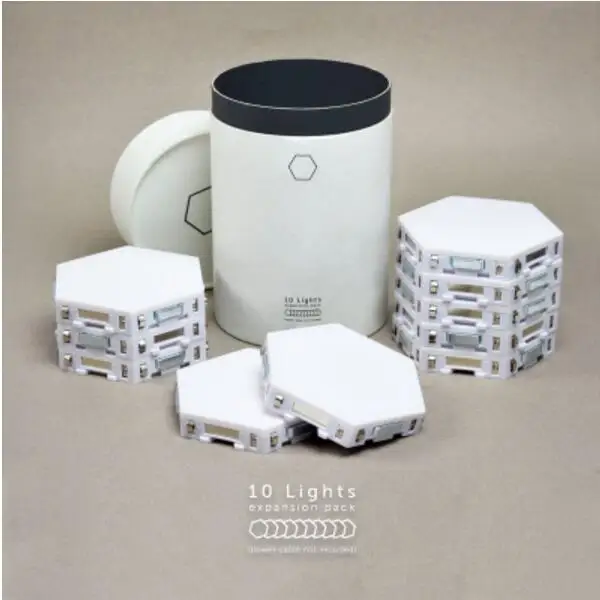 10 pcs with Driver Bing vision сенсорный светодиодный панельный светильник, модульный шестигранный светодиодный магнитный светильник s painel светодиодный plafon светодиодный techo - Цвет абажура: 10 pcs with Driver