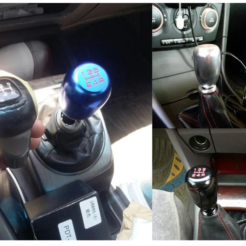 

Universal Racing 5 Speed Aluminum Car Gear Shift Knob Manual Automatic Gear Shift Knob Shift Lever RS-SFN010