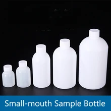 50-100 мл маленький рот пластиковый реагент бутылка HDPE Образец бутылка с внутренней крышкой лаборатория