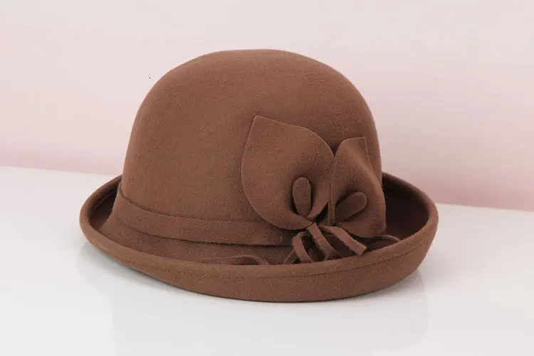 Merasa Fedoras Topi Cloche Musim Gugur 
