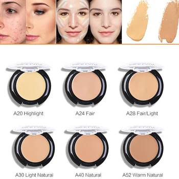 

Hot Foundation Makeup Full Cover Face Concealer Hide Blemish Creamy Face Lip Eye Foundation Make Up Contouring contour maquiagem
