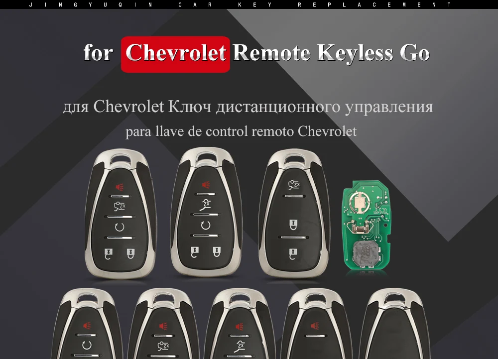 Keyforkess 315/433MHz HYQ4AA HYQ4EA chiave remota per Chevrolet Camaro Volt Blazer traversa Camaro Cruze Malibu Sonic Equinox Spark - H27dc9447408a483b921f2d323fbbe93cw