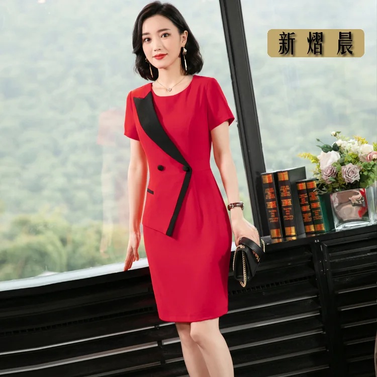 

2019 Spring And Summer New Style Business Dress Women's Slim Fit Slimming Fashion Elegant Ol Formal Wear Skirt Waist Hugging She