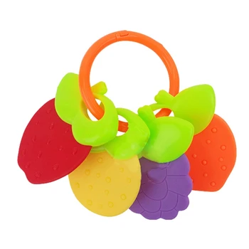 

2019 NEW Baby Teether Fruit Shape Silicone Safe Teething Chew Toys Infants Pacifier Gifts