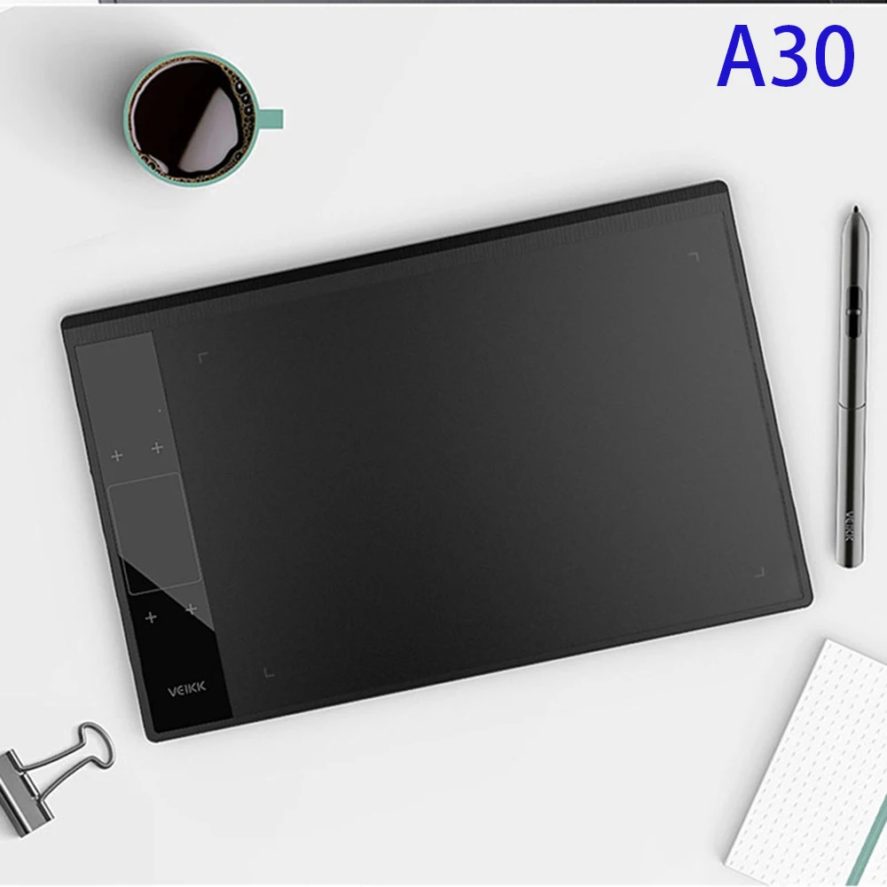 

640 Drawing Tablet 5080lpi Digital Pen 8192 Level Pressure Sensorless No battery Pen With 2 Shortcut Keys For Drawing Design