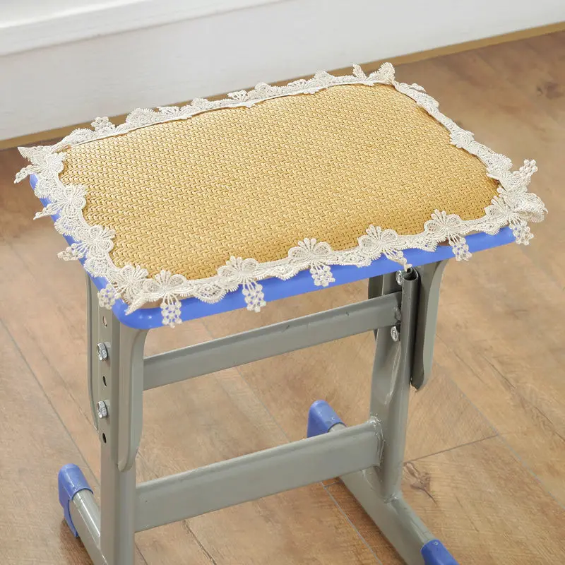 rattan gold Летняя Студенческая классная подушка из ротанга, сиденье, ледяной шелк, толстый губчатый стул, подушка, прямоугольный для одежды, Фабричный работник, попа - Цвет: rattan gold