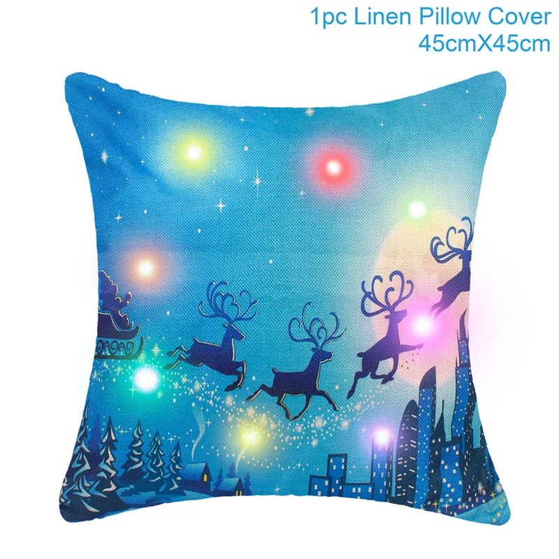 Led pillowcase 3 Свадебный светильник FENGRISE, украшение на Рождество, украшение для дома, Рождественская елка, светильник Navidad Xmas, новогодний, Декор - Цвет: Led pillowcase 3