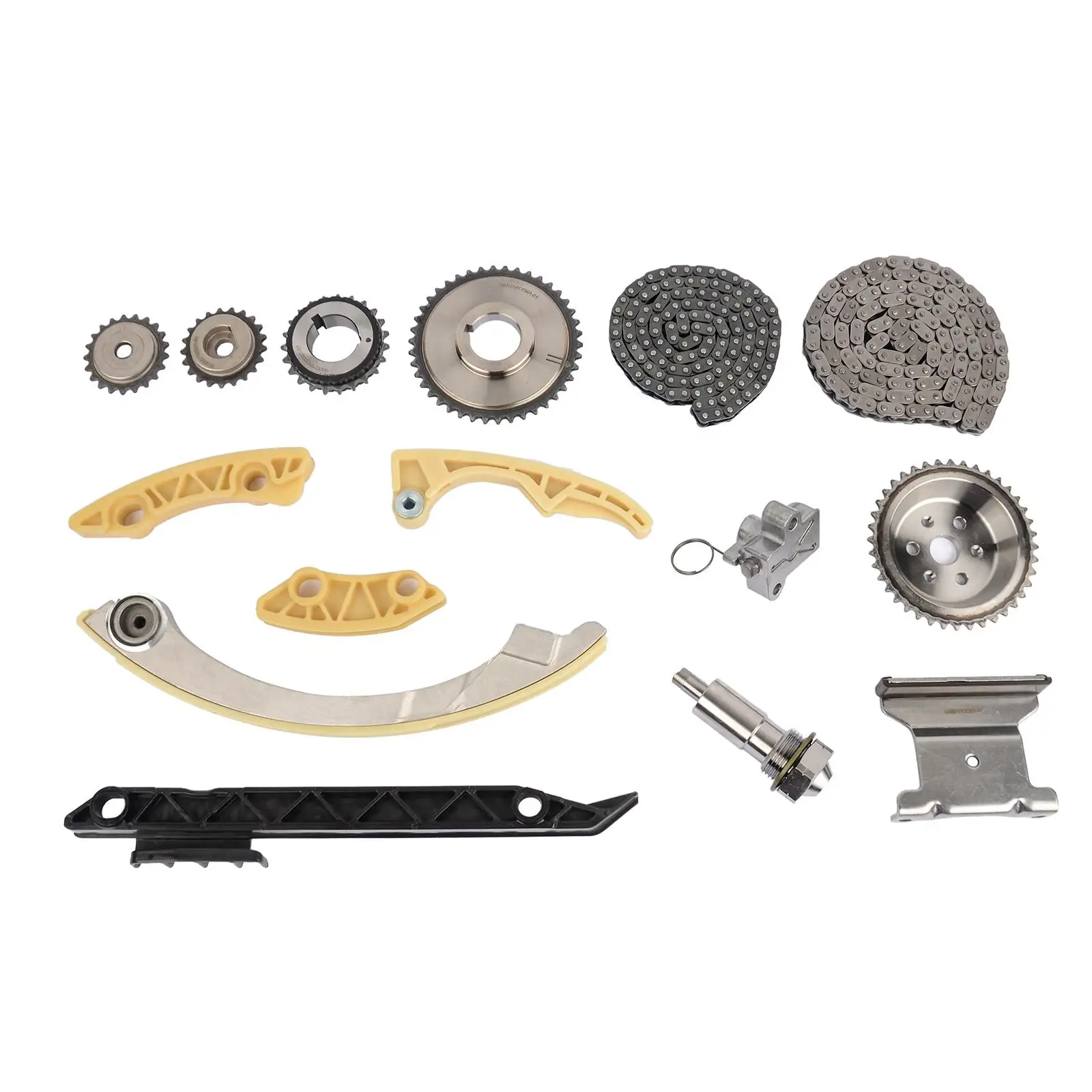 

AP02 Engine Timing Chain Kit w/Chain Guide Tensioner Sprocket For Buick Chevy GMC Pontiac Saab Saturn 12680750 9-4201S 9-4201SX