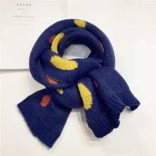 Новинка г.; осенне-зимний шерстяной вязаный шарф для девочек; теплая детская шаль; одежда для малышей; Детский шарф