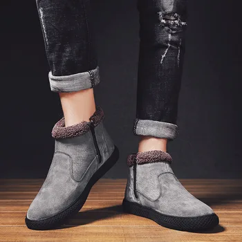 

30 Degrees Below Zero Snow Boots Men Winter Shoes Warm Shoes Men Ankle Boots Fashion Brand Male Footwear Man Casual Shoes KA1823