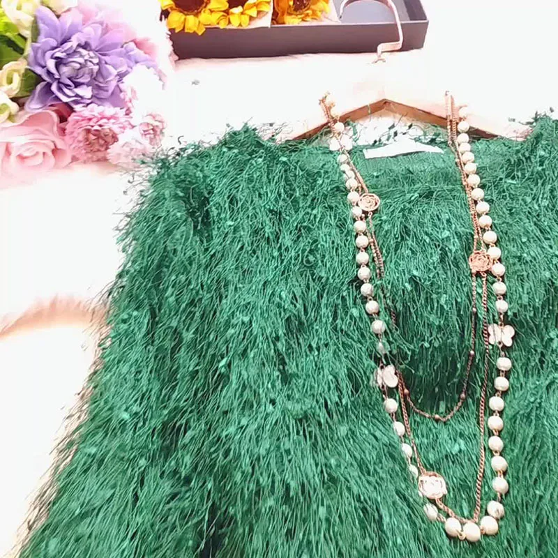 Skup Damska sukienka tuba łuk pas pomponem z długim rękawem wysokiej talii jednolita sukienka typu bodycon francja pani Mini sukienki kobieta Vestido kobieta LS176