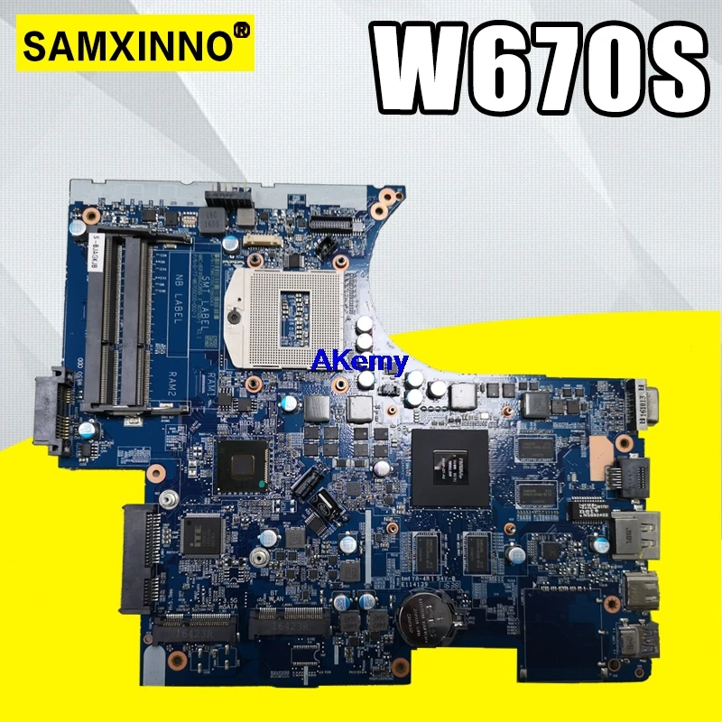 Ноутбук moterboard подходит для Clevo W670SZ W670SJ материнская плата 6-77-W670SJ00-D02 D01