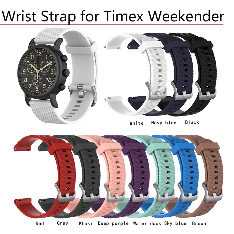 Универсальный спортивный ремешок для часов Timex Weekender Expedition силиконовый наручных