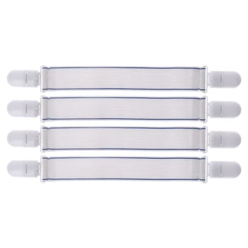 

4Pcs Bed Sheet Elastic Gripper Clip Strap Fastener Mattress Cover Holder Grips