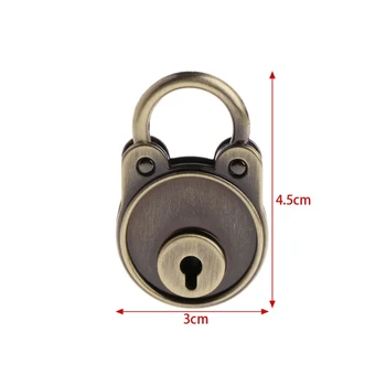 

New Bear Vintage Old Antique Style Mini Archaize Padlocks Key Lock With key L4MB