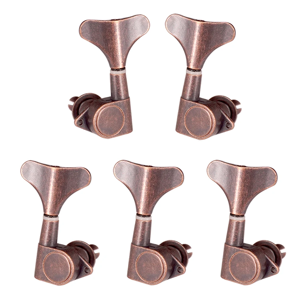 Guitar String Buttons Tuners Acoustic Electric Guitar Parts 1L4R Red Bronze