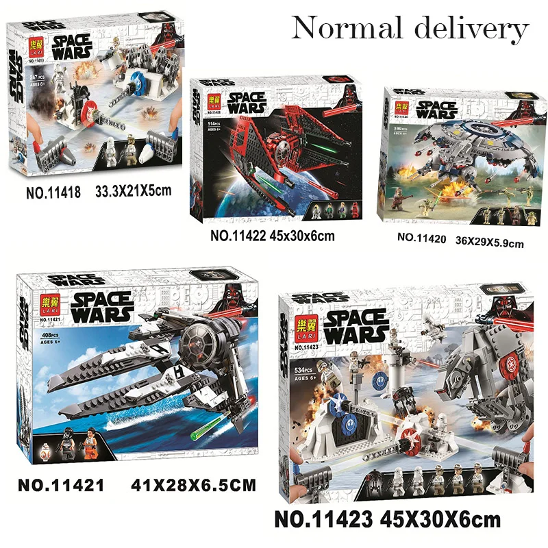 2020 blocs de construction Star Wars noir Ace TIE Interceptor Major Vonreg briques de chasse ajustement lepining StarWars 75233 75242 75240