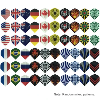 

90pcs Dart Flights Indoor Outdoor Sport Game Toy Mixed Patterns