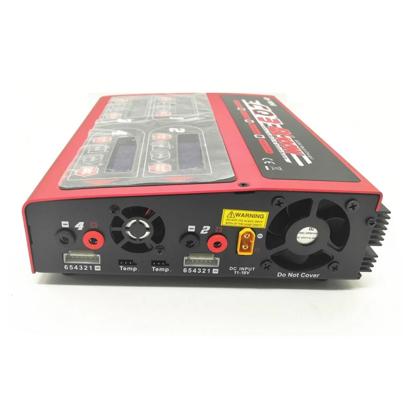 Ver2021 EV-PEAK CQ3 100Wx4 10A 1-6S  Balance Charger with JST_XH Adapter Board for LiPo LiFe NiMH NiCd Battery