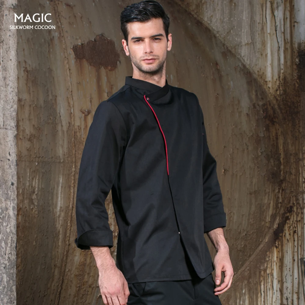 Hotel Chef Uniform Short Sleeve Red Chef Jacket Woman Breathable Mesh