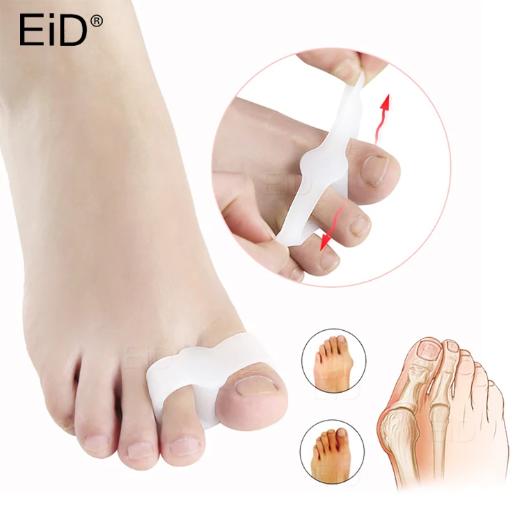 EiD 2 шт. Sinlicone Hallux вальгус палец ноги сепаратор силиконовые стельки для пальцев